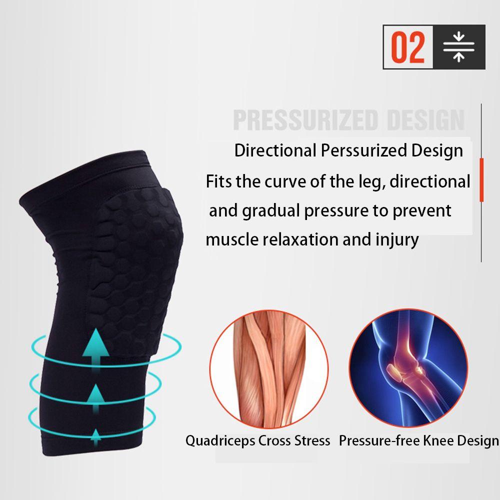 Đệm Bảo Vệ Đầu Gối Bằng Polyester Thoáng Khí Chống Trượt Cho Unisex BACK2LIFE