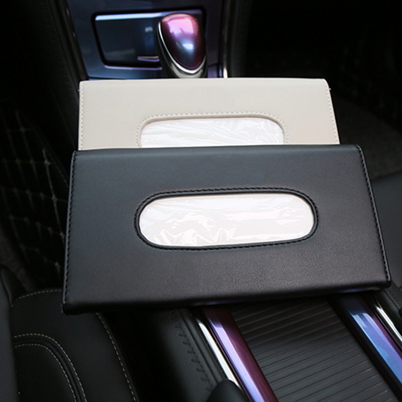 Hộp đựng khăn giấy bằng da PU cho xe hơi