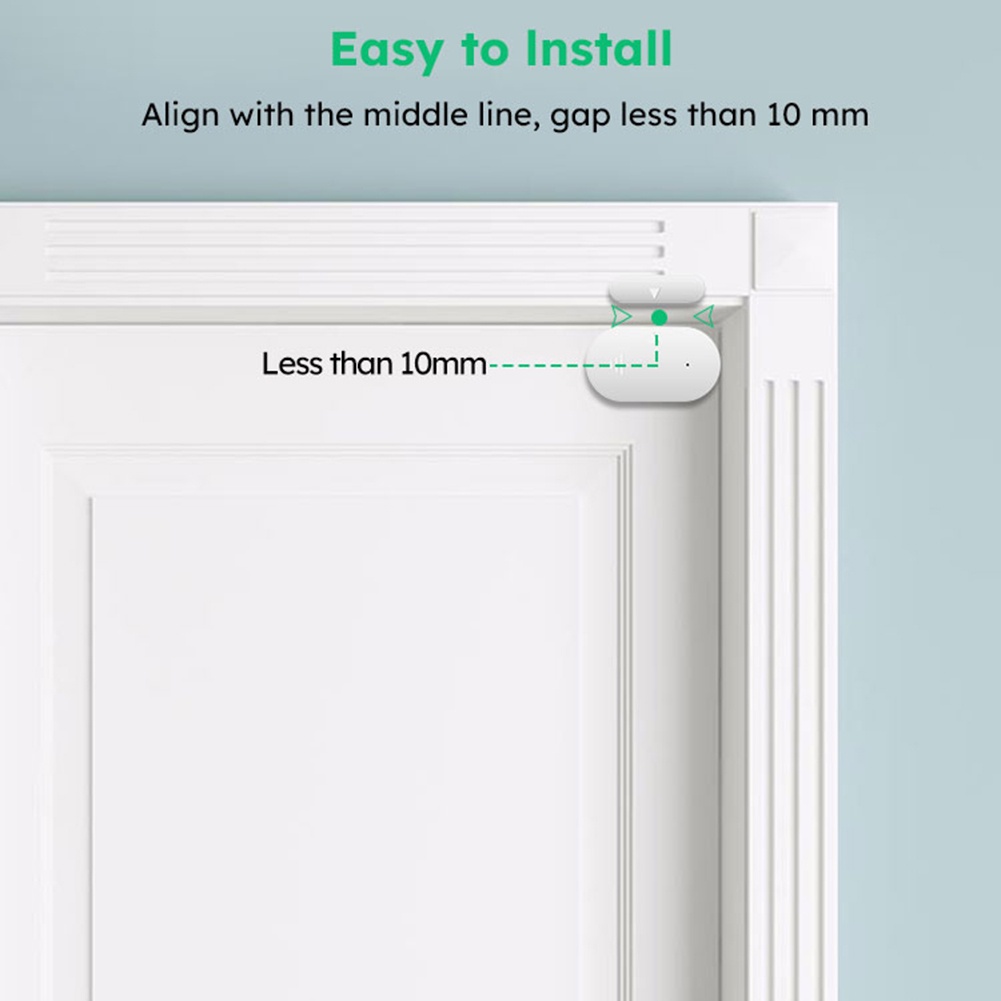 ALG Tuya Zigbee 3.0 Cảm Biến Cửa Sổ Cửa Phát Hiện Mở Hệ Thống Báo Động An Ninh Thông Minh Lối Vào Cảm Nhận Thời Gian Thực Thông Minh Tương Thích Với Alexa Google Home