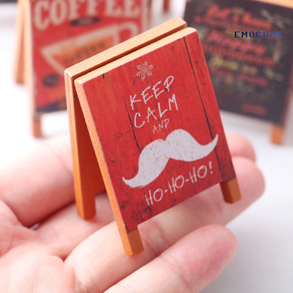 Ny-đồ Chơi Bảng Hiệu Mini Kết Cấu Tinh Tế Quyến Rũ Bắt Mắt Kết Cấu Bằng Gỗ Mi