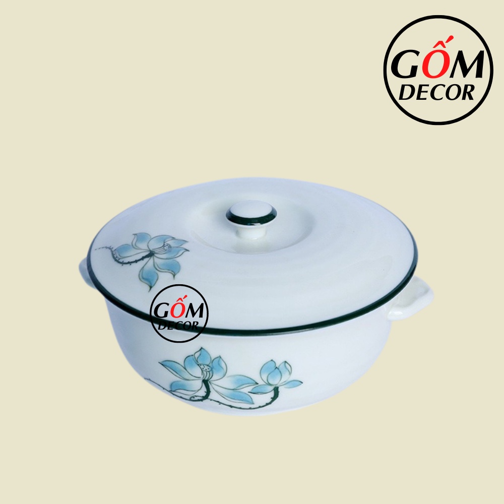 Âu cơm Bát Tràng men kem cao cấp nhiều mẫu đẹp