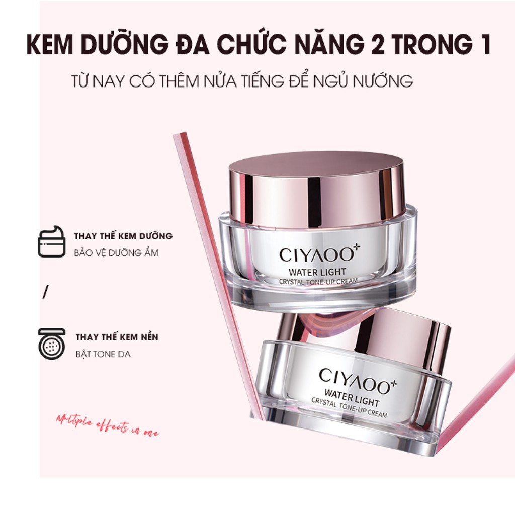 Kem Dưỡng Trắng Da Nâng Tone CIYAOO Toneup Cream 2 IN 1 Kem Dưỡng Ẩm Có Thể Sử Dụng Như Kem Lót