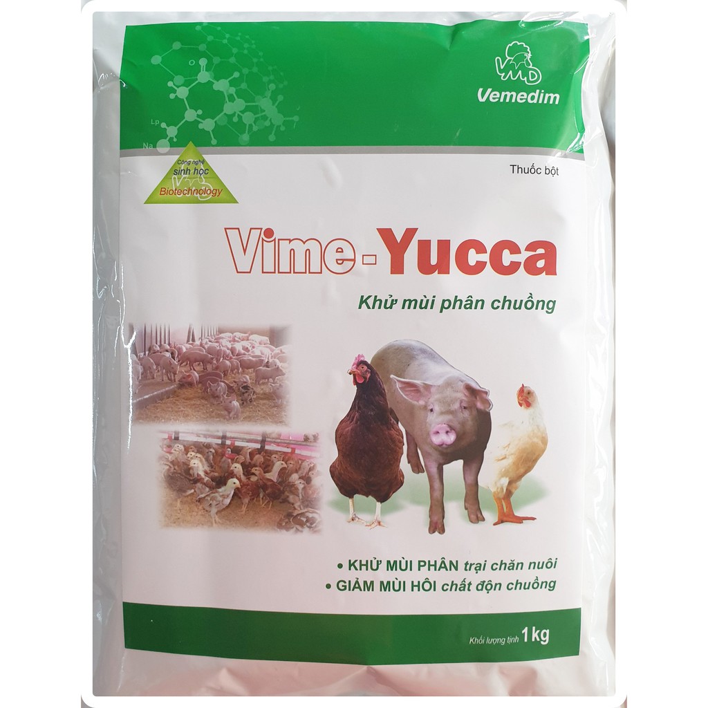 Men vi sinh trộn cát mèo khử mùi khử khuẩn - Vime Yucca 1kg