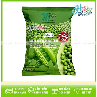 Đậu hà lan hấp chín đông lạnh green one