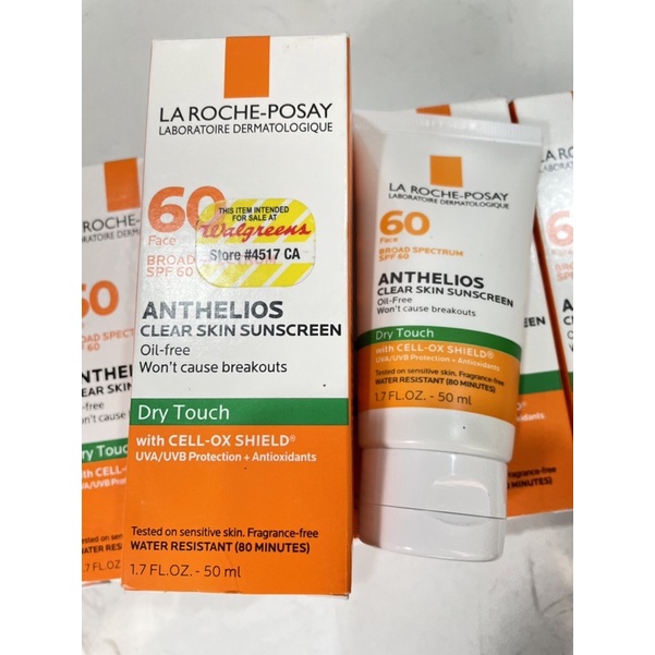 Kem Chống Nắng La Ro Anthelios Clear Skin SPF 60 Face
