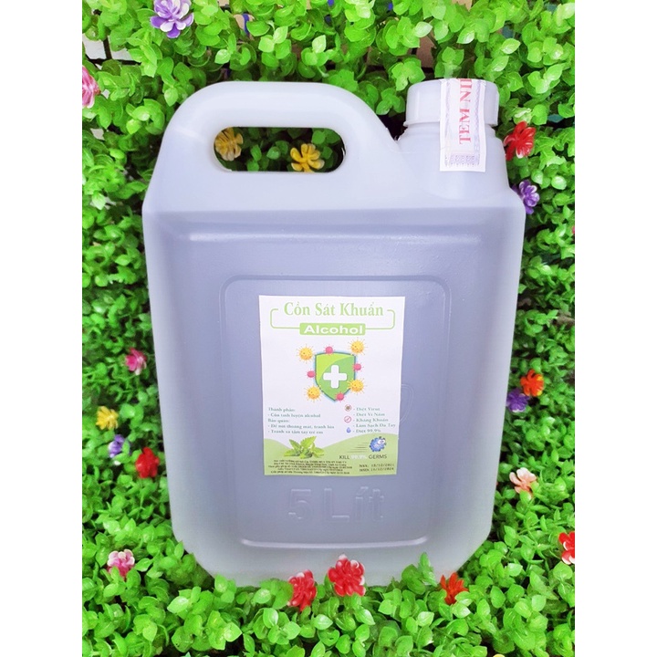 [HCM Giao Liền] [Trợ giá] Cồn Rửa Tay 5 Lít Lavender, Bạc hà Kháng Khuẩn 99,9%, Dưỡng Ẩm Không Gây Khô Da