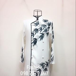 Áo dài cách tân nam VẼ TAY