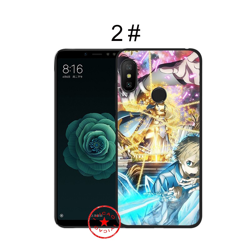 Ốp Lưng In Hình Sword Art Online Cho Xiaomi Mi A3 A2 Lite Pro A1 Mia1 Mia2 Mia3 Note 10