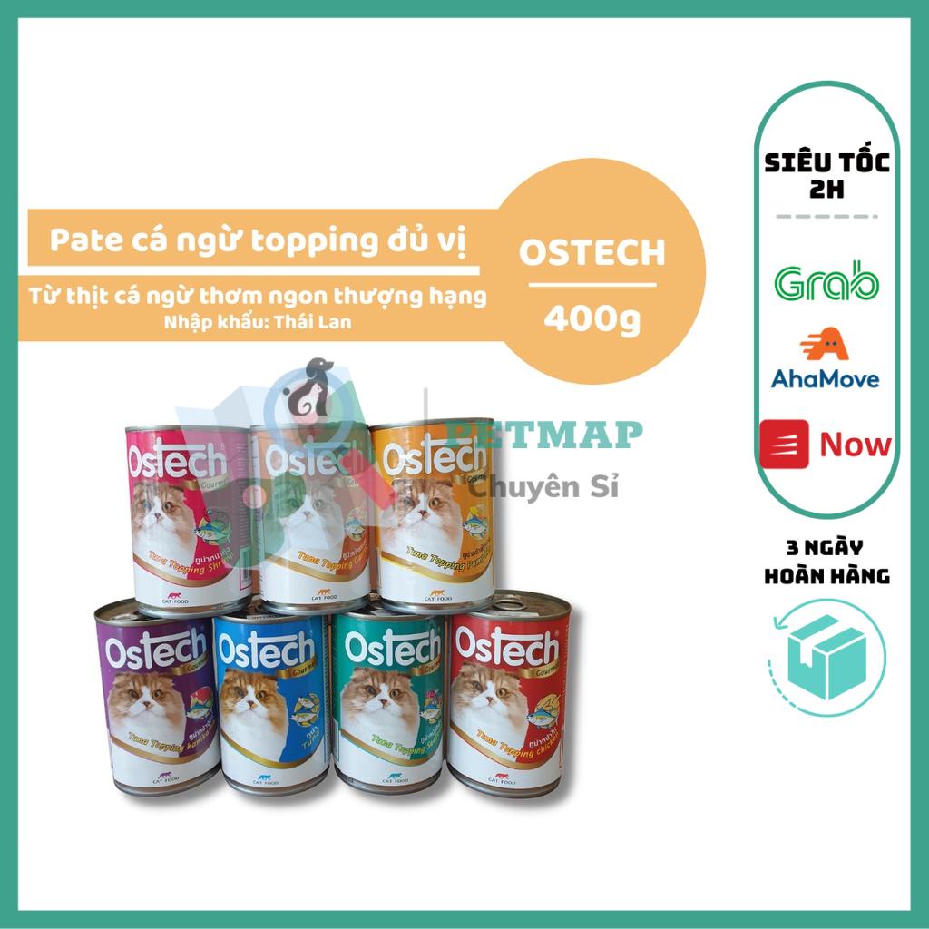 [Rẻ vô địch] [Siêu Sale] Pate Lon Cho Mèo OSTECH Cấp Nước Chống Sạn Thận 400gr