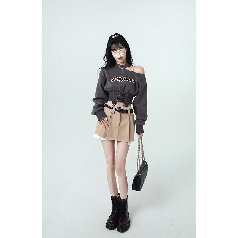 Áo Nữ Tay Dài Hở Vai Phong Cách Hàn Quốc Cá Tính