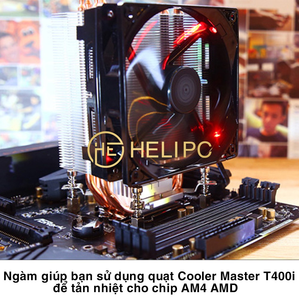 Ngàm AM4 AMD cho quạt tản nhiệt CPU Cooler Master T400i – Gông quạt tản nhiệt