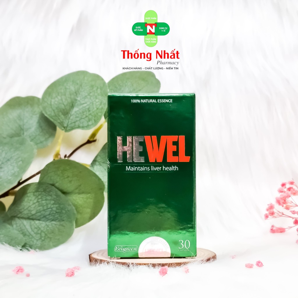 Viên uống bổ gan giải độc gan Hewel nguyên team tích điểm hộp 30 viên Eco