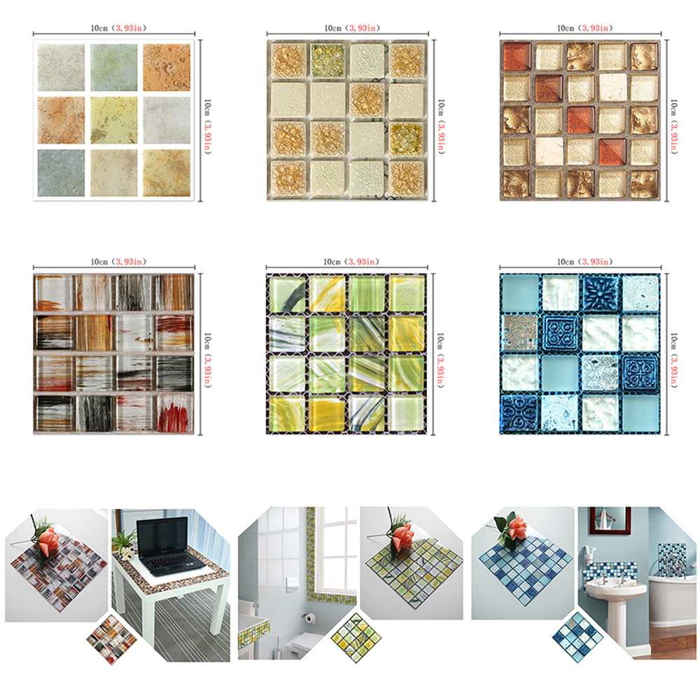 Bộ 20 Miếng Dán Tường Trang Trí Phong Cách Gạch Ốp Bắt Mắt Ấn Tượng