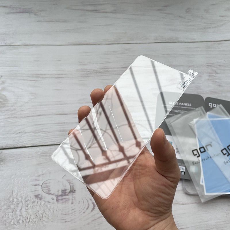 Kính cường lực Gor Oneplus 10T, OnePlus 8T/ 7T, Oneplus Ace Pro, Oneplus 9/ 9R/ 9RT Trong Suốt 9H/ Vát 2.5D - Hãng Gor