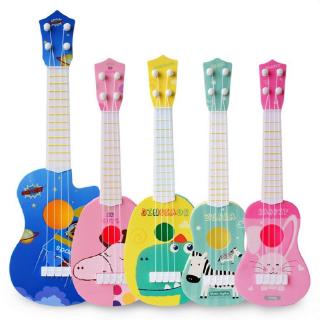 Kids Toy Guitar 4 String,17 Inch Baby Cute Guitar Rhyme Developmental Musical Instrument Toy for