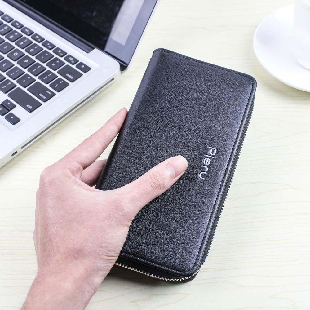 Ví Da PU Đựng Tiền / Thẻ Tín Dụng / Danh Thiếp Sức Chứa Lớn Cho Nam