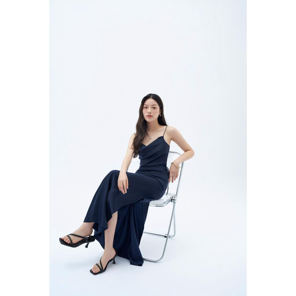 Chân váy dài MONO TALK dáng maxi có dây buộc sau, xẻ tà bên sườn B10003TK