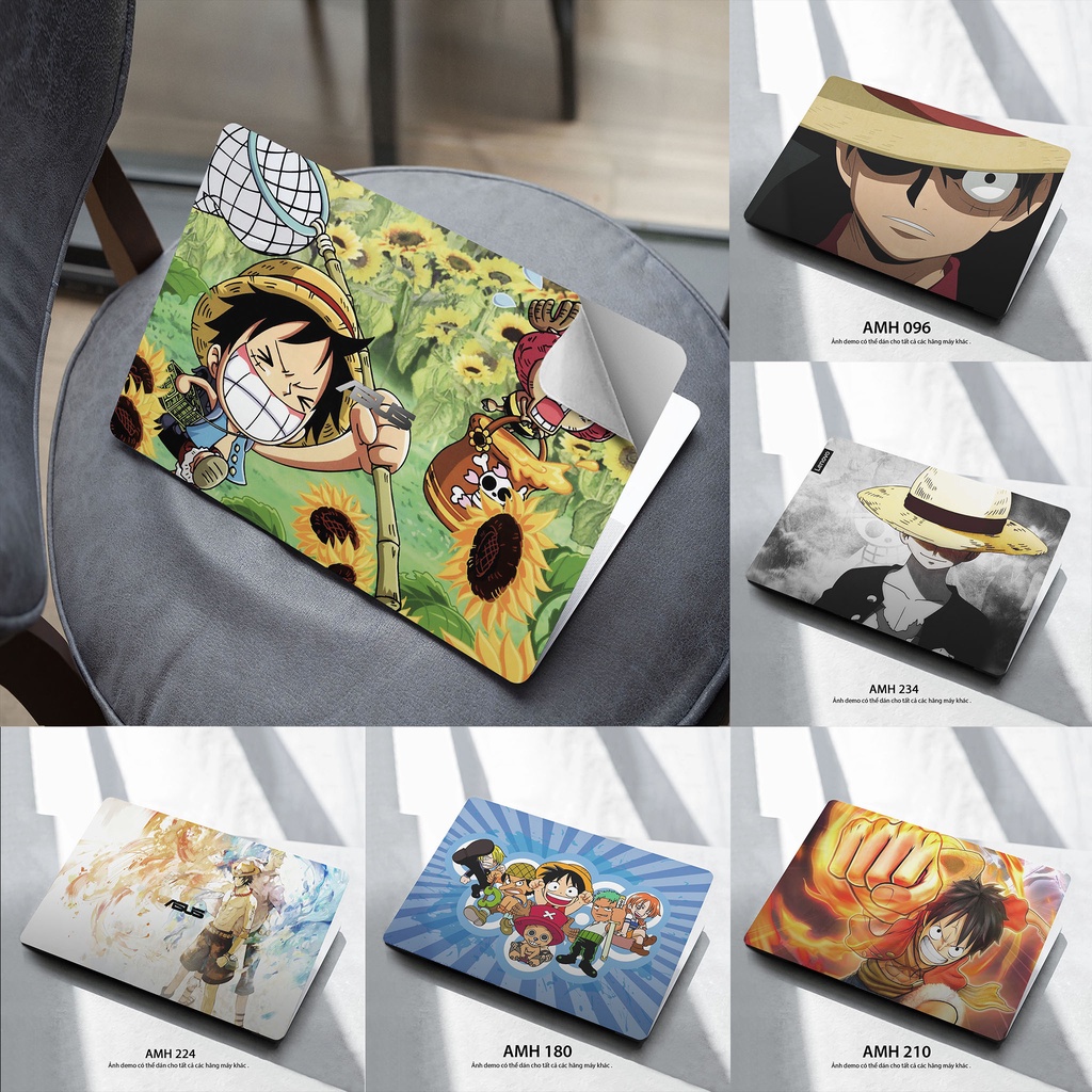 Bộ skin dán laptop mẫu Mẫu LUFFY / Có mẫu decal dán cho tất cả các hãng máy tính