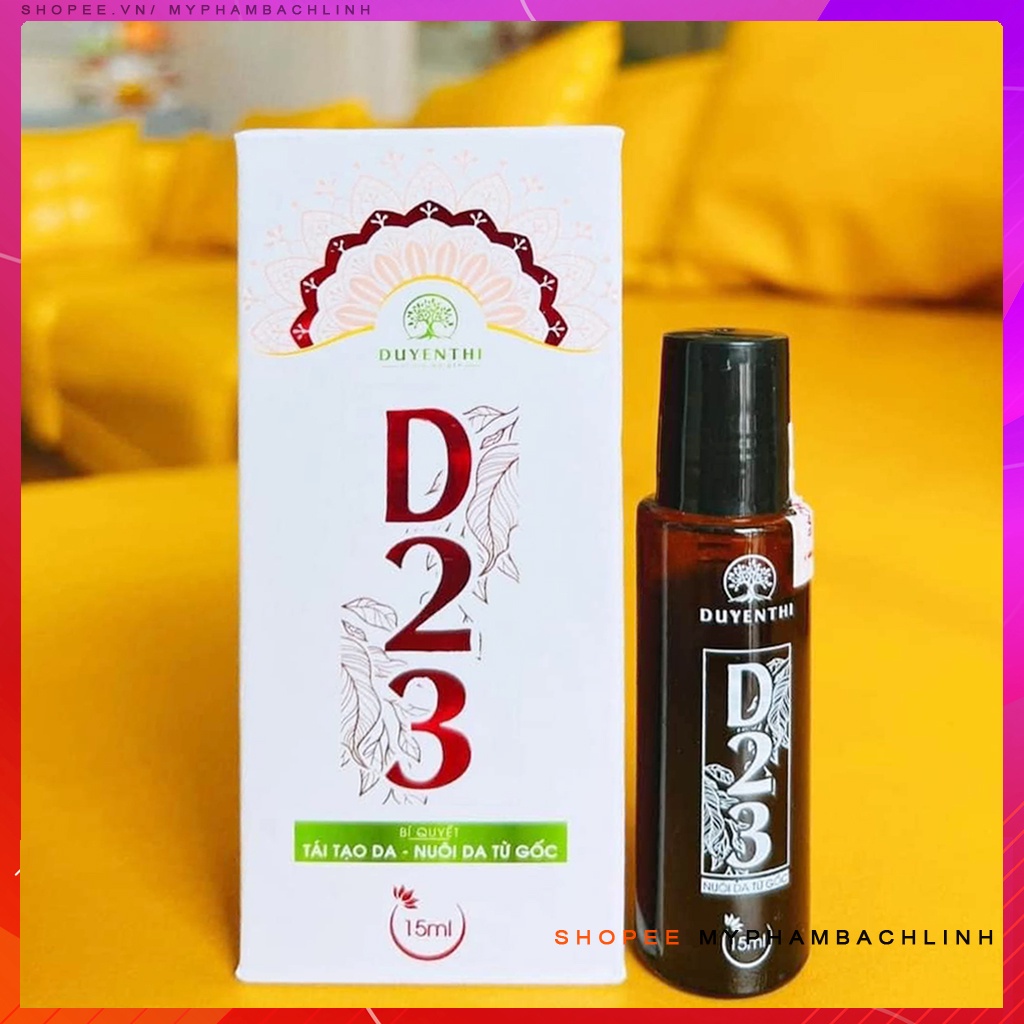 D23 Duyên Thị Bách Y Sâm TÁI TẠO NUÔI DA TỪ GỐC ĐỈNH CAO 15ml (mẫu mới)