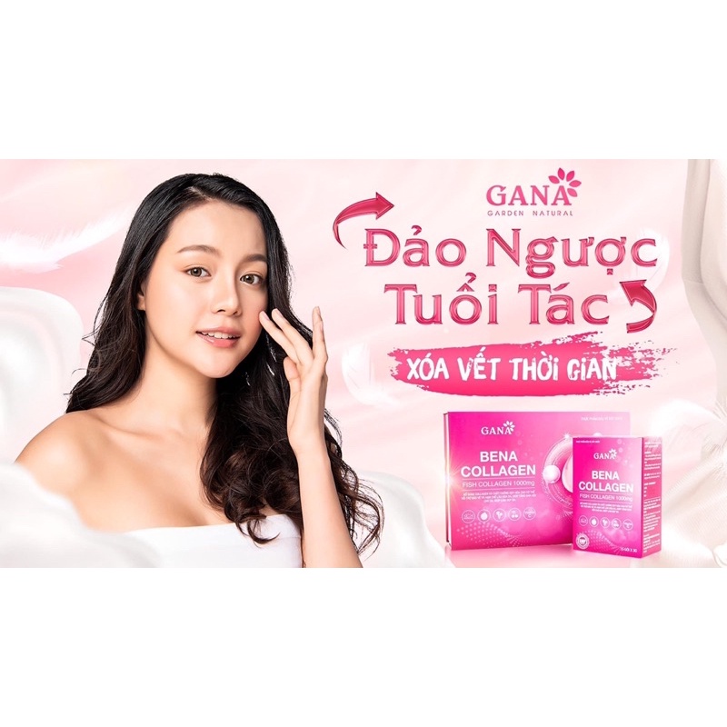 BENA COLLAGEN - GANA- đẩy lùi lão hoá, giúp da căg bóng, sáng mịn, giảm mụn, thâm, nám, sạm, tàn nhang