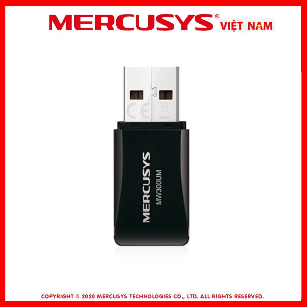 Bộ chuyển đổi USB Wi-Fi Mini Mercusys N300 MW 300UM | BigBuy360 - bigbuy360.vn