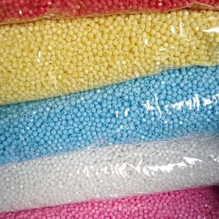 25 gam Hạt cườm nhựa bánh cam/chóp nhọn 4mm nhiều màu