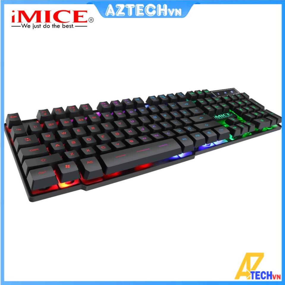 BỘ BÀN PHÍM GAMING, KEYBOARD IMICE AK600 GIẢ CƠ LED RGB - BẢO HÀNH 12 THÁNG