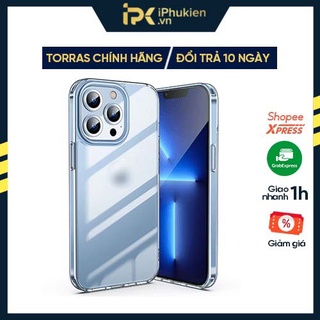 Ốp lưng chính hãng torras crystal clear dành cho ip 12/ 12pro/ 12promax/ 13/ 13pro/ 13promax