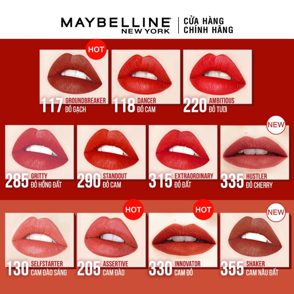 Son Kem Lì 16h Lâu Trôi Maybelline New York Super Stay Matte Ink City Edition Lipstick 5ml | BigBuy360 - bigbuy360.vn