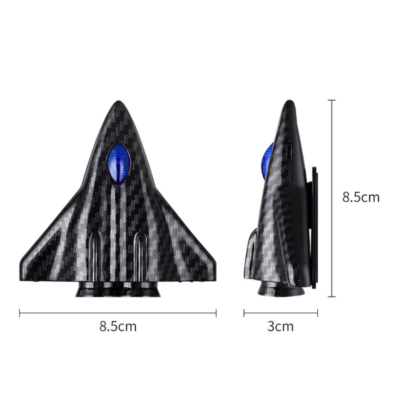 Đèn Led gắn cửa xe hơi chiếu laser hình động kiểu hoạt hình sạc qua USB an toàn không dây