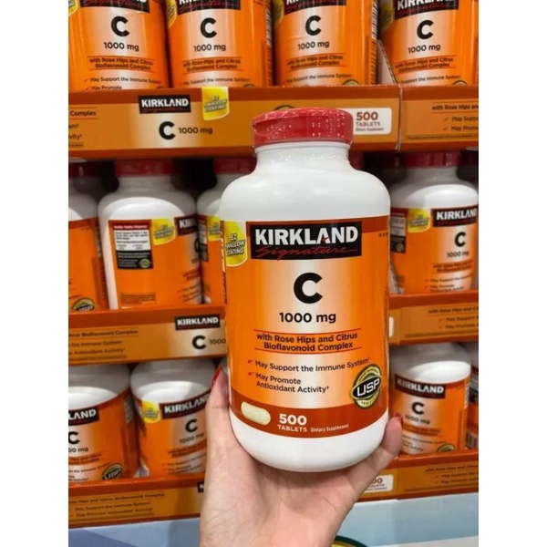 Viên ngậm Bổ sung Vitamin C Kirkland 1000mg của Mỹ