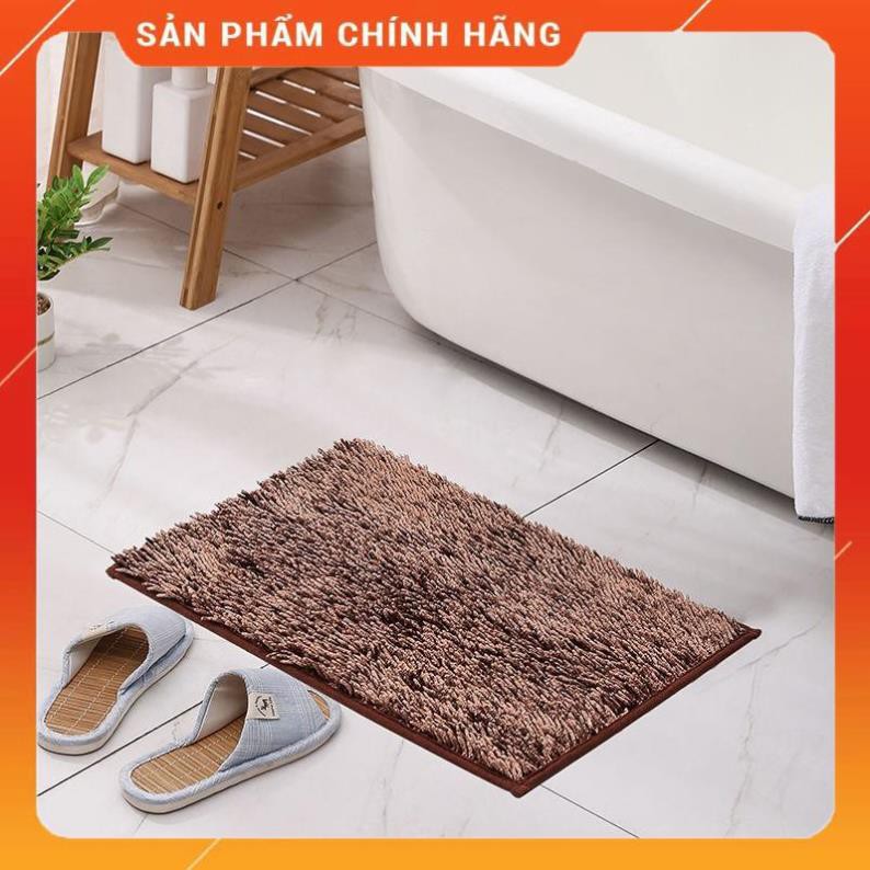 CHÍNH HÃNG -  Thảm chùi chân lông xù 40x60 cm cao cấp,thảm lau chân nhà tắm lông xù