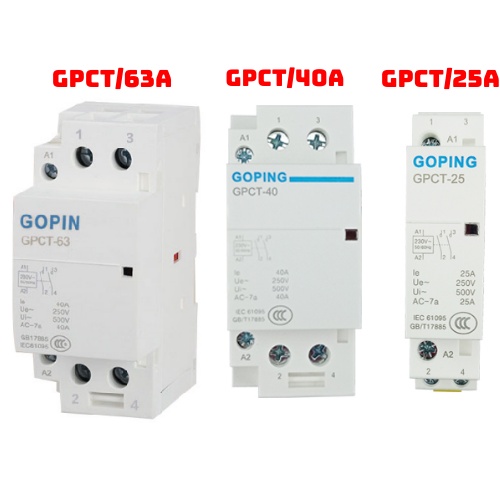 Bộ khởi động từ 1 Pha goping 25A/40A/63A -220VAC