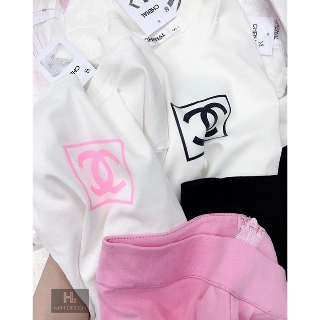 bộ cotton đùi hàng quảng châu logo chaleo