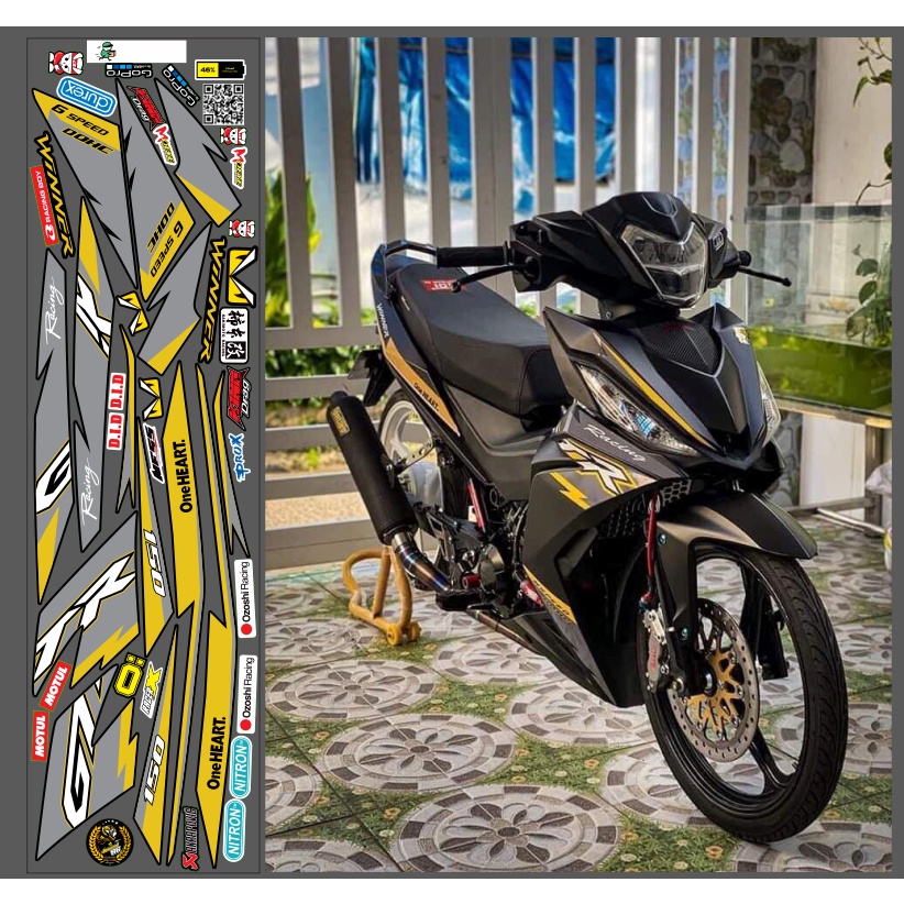 Tem gtr xe winner v1 màu đen  👉chế tem theo yêu cầu giá rẻ.