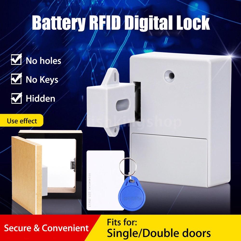 Ổ Khóa Cảm Biến Thẻ Từ Rfid Thông Minh Kỹ Thuật Số Diy Không Cần Khoan Lỗ