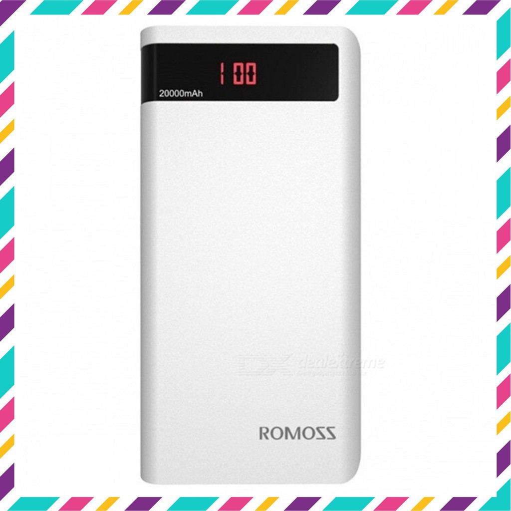 [HOT] Pin dự phòng Romoss 20000mAh Sense 6P - màn hình Đen