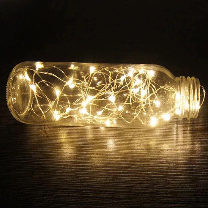 DÂY KẼM - Đèn led đom đóm/ fairy light 2m 10m pin, điện