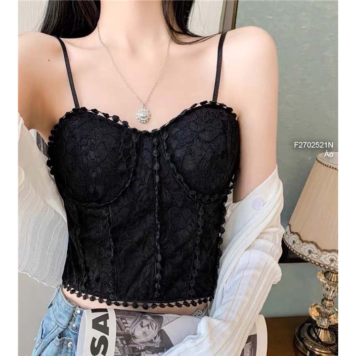 Áo ren croptop 2s a2702
