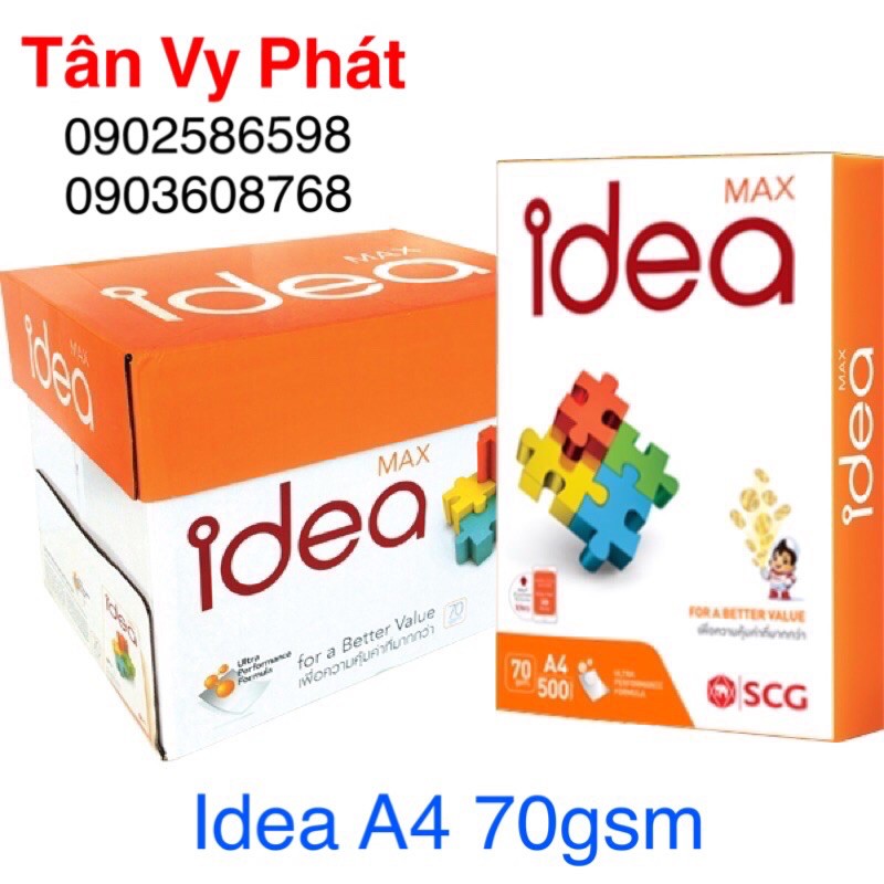 Giấy Idea A4 70gsm