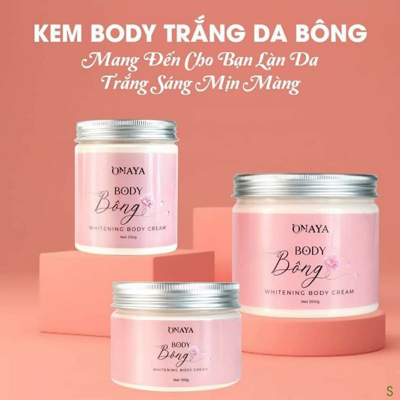 [ CHÍNH HÃNG ] Kem Body BÔNG ONAYA Kích Trắng Da