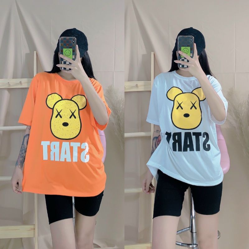 Set bộ ngố mặc nhà nữ áo thun form rộng tay lỡ