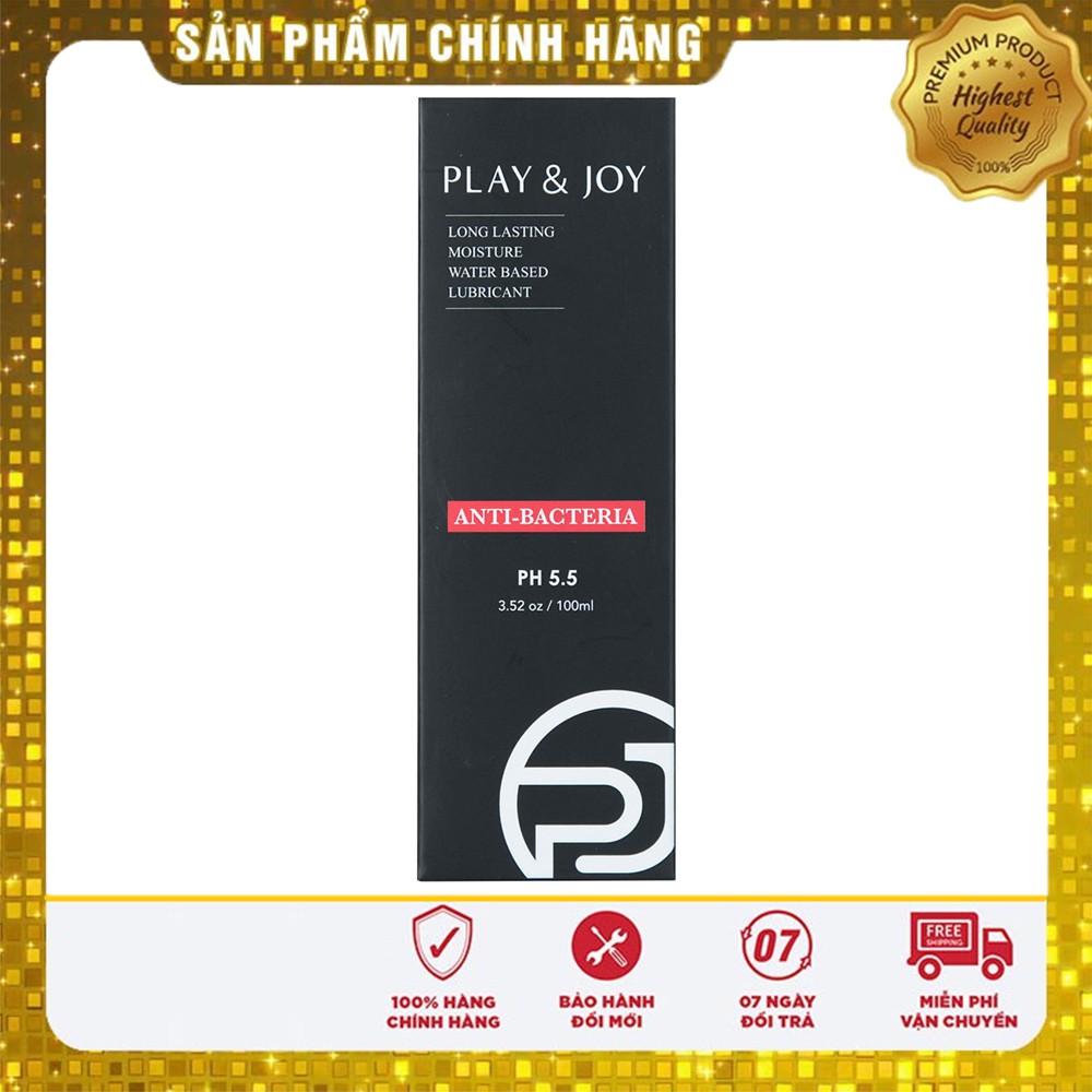 Gel Bôi Trơn Dành Cho Nữ Giới Gel Bôi Trơn Âm Đạo Kháng Khuẩn Cao Cấp Play&Joy Anti Bacteria Cao Cấp Từ Đài Loan