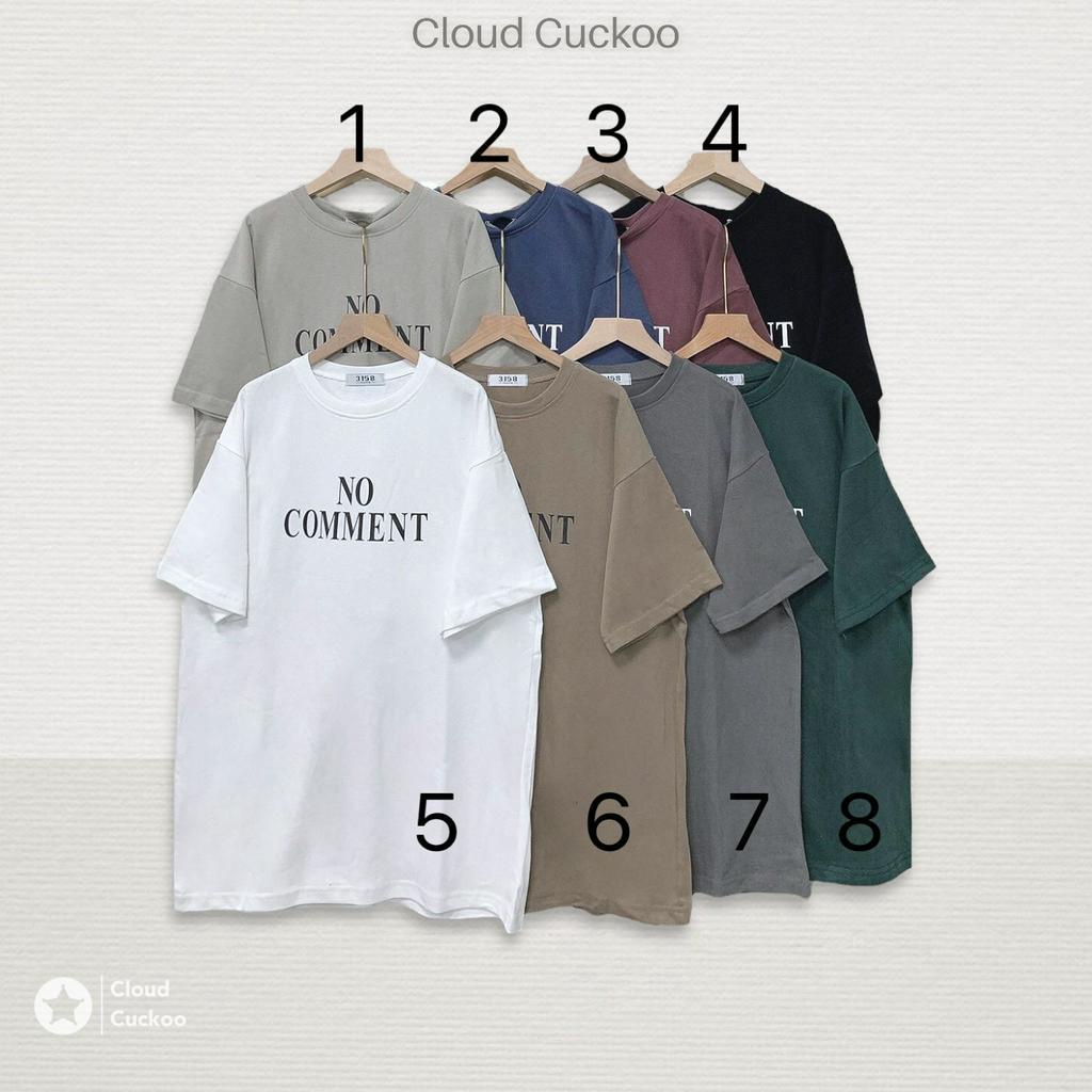 Áo Thun Nữ Dáng Rộng Chất Cotton Mềm In Chữ No Comment - Mã Số: 30800