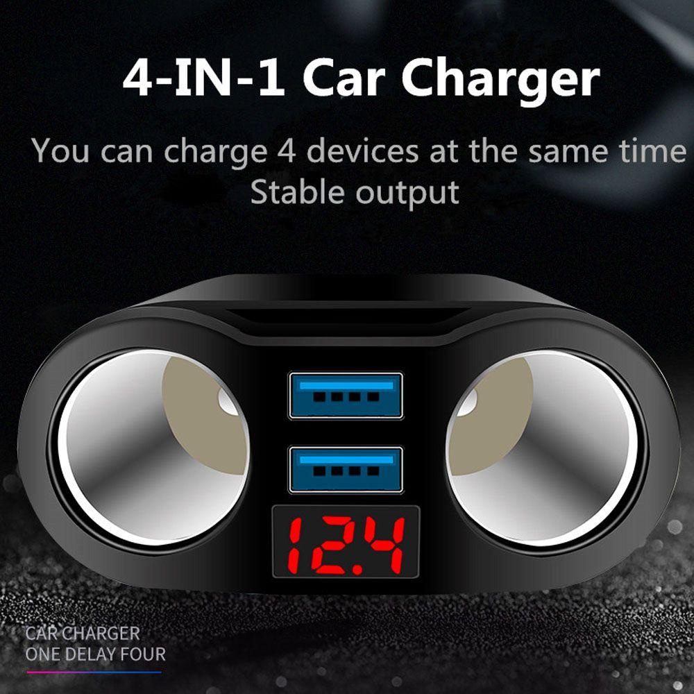 Tẩu Sạc Điện Thoại Thông Minh USB Kép 3.1A Chất Lượng Cao Cho Xe Hơi
