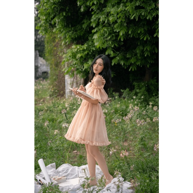 ĐẦM TƠ ÁNH KIM CÔNG CHÚA SIÊU ĐẸP CHO CHỊ EM DIỆN ĐI CHƠI, ĐI DU LỊCH UP Shop Valentina