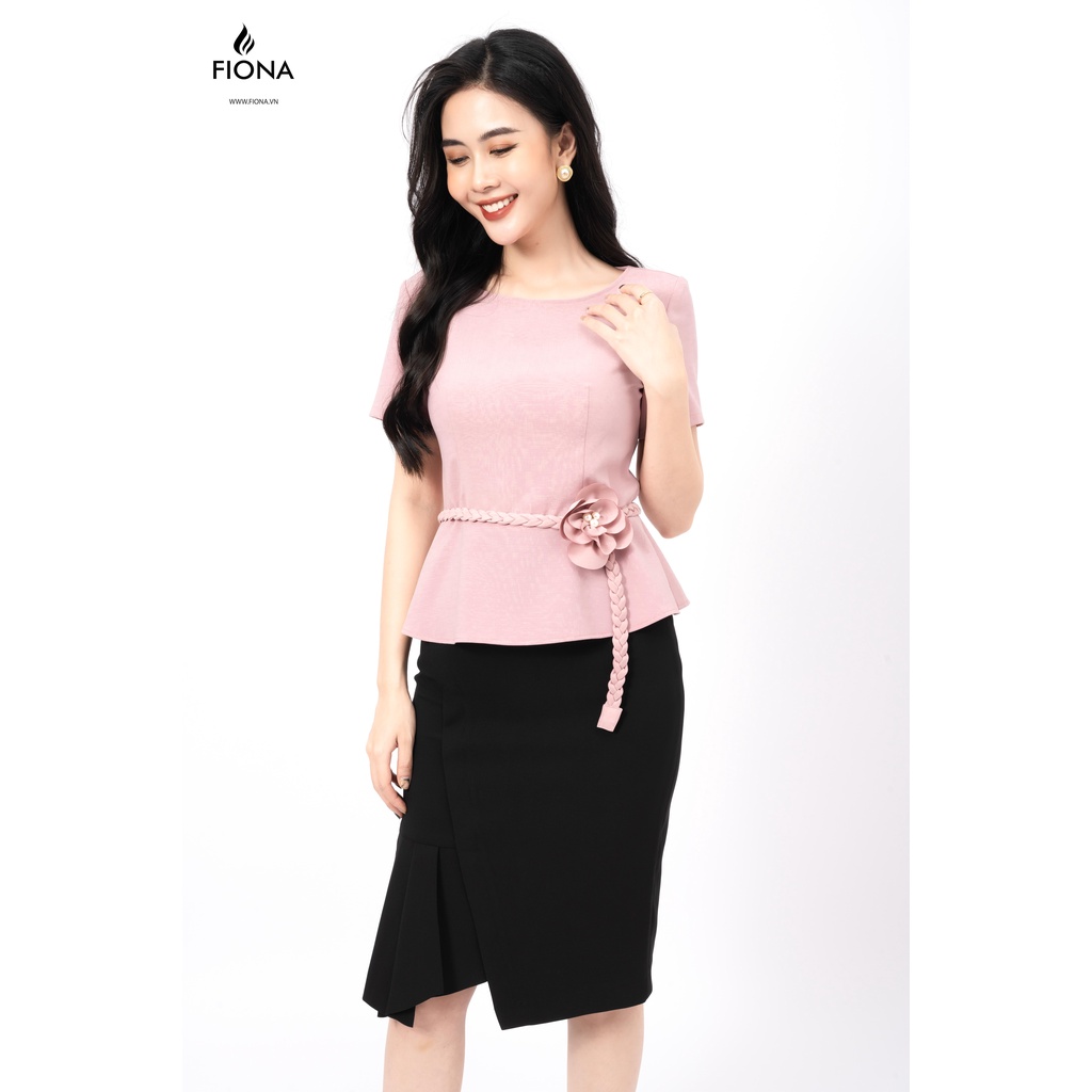 Chân váy ôm FIONA, chân váy công sở can bèo lệch 1 bên F251518