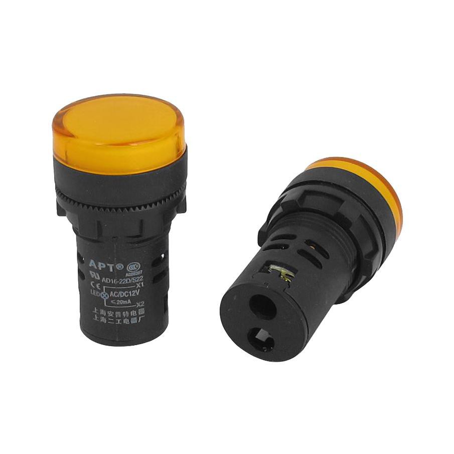 Sale  Giá gốc Đèn báo vàng Ø22 phi 22 .