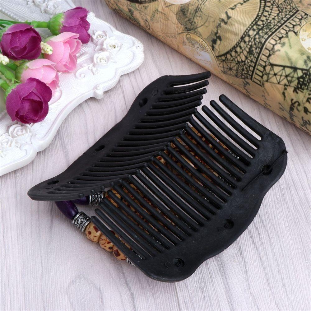 Lược Cài Tóc Đính Hạt Gỗ Hình Bướm Dễ Thương Cho Bạn Gái