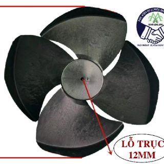 Cánh quạt điều hoà - quạt hơi nước 39cm - 41cm, trục 12mm, quay ngược